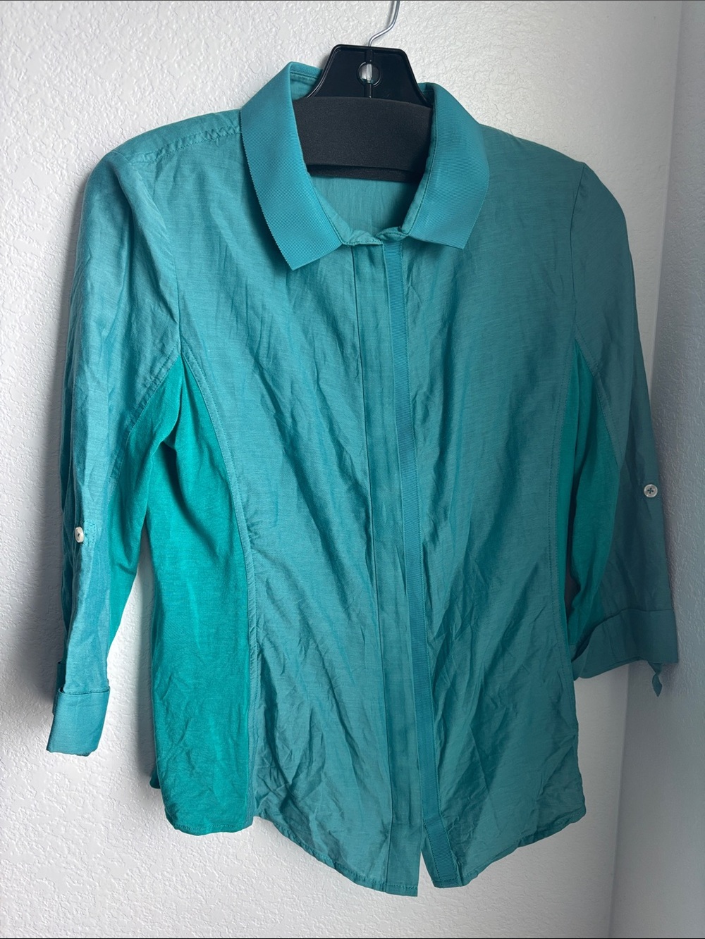 Teal Lightweight Women's Collared Jacket
